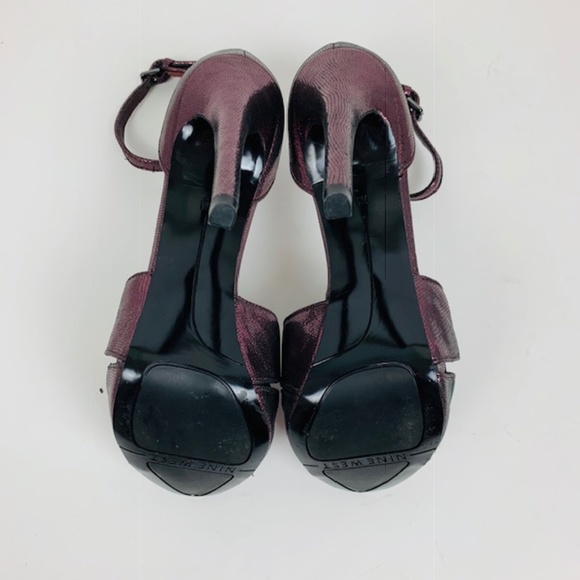 Nine West metallic grape/purple heels. 7M. NWOT. - Picture 15 of 16